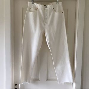 Brand New Gap Cheeky Straight Raw Hem Jeans